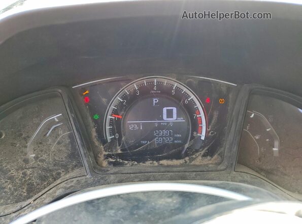 19XFC2F59GE020054 2016 HONDA CIVIC Charcoal Vista del cuadro de instrumentos