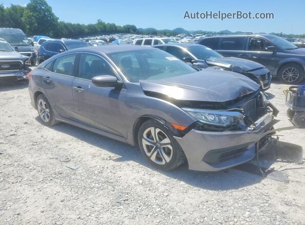 19XFC2F59GE026114 2016 HONDA CIVIC Gray Delantero derecho
