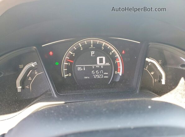 19XFC2F59GE046301 2016 HONDA CIVIC Silver Սարքավորումների վահանակի տեսք