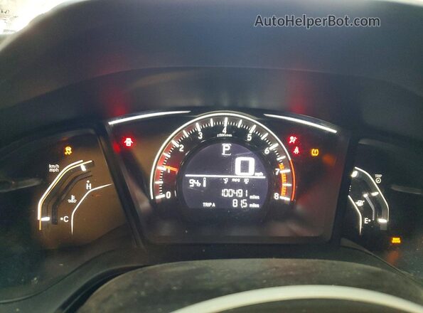 19XFC2F59GE055970 2016 HONDA CIVIC Gray Widok zestawu wskaźników