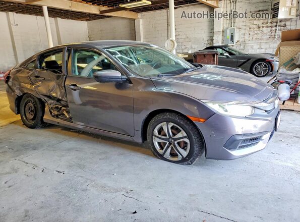 19XFC2F59GE055970 2016 HONDA CIVIC Gray Przód prawy