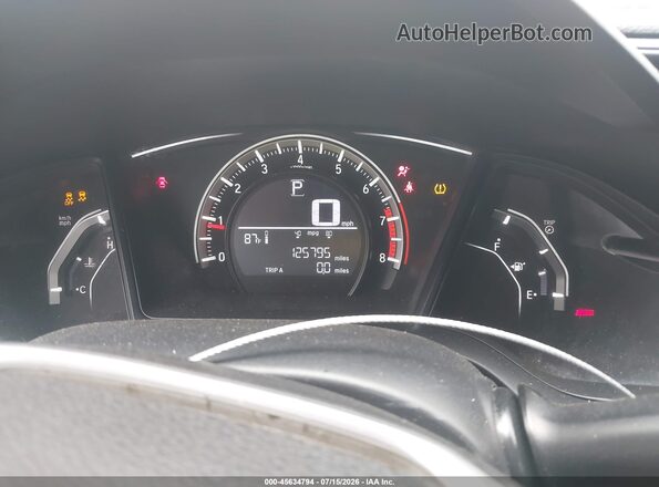 19XFC2F59GE077757 2016 HONDA CIVIC Silver Widok tylnych siedzeń