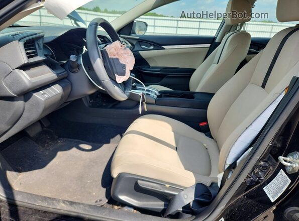 19XFC2F59GE089830 2016 HONDA CIVIC Black წინა სალონის ხედი