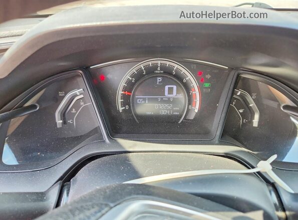19XFC2F59GE089830 2016 HONDA CIVIC Black ხელსაწყოთა პანელის ხედი