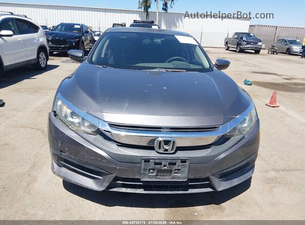 19XFC2F59GE097281 2016 HONDA CIVIC Gray Вид панелі приладів