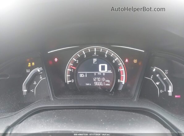 19XFC2F59GE212610 2016 HONDA CIVIC Black Widok tylnych siedzeń