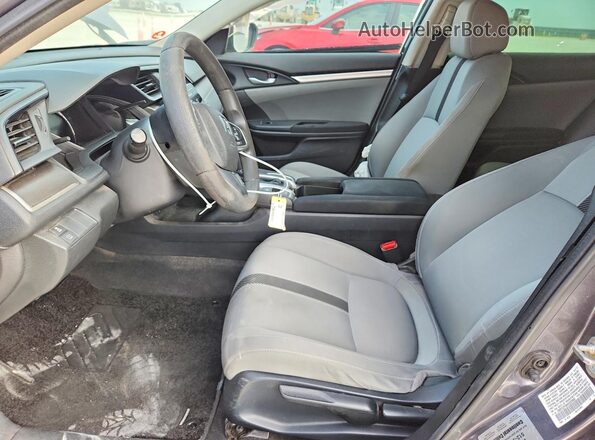 19XFC2F59HE023862 2017 HONDA CIVIC Gray წინა სალონის ხედი