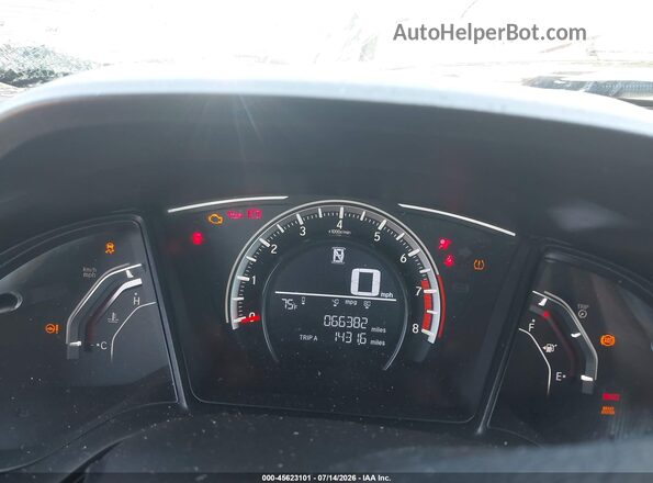 19XFC2F59HE056733 2017 HONDA CIVIC Black უკანა სავარძლების ხედი