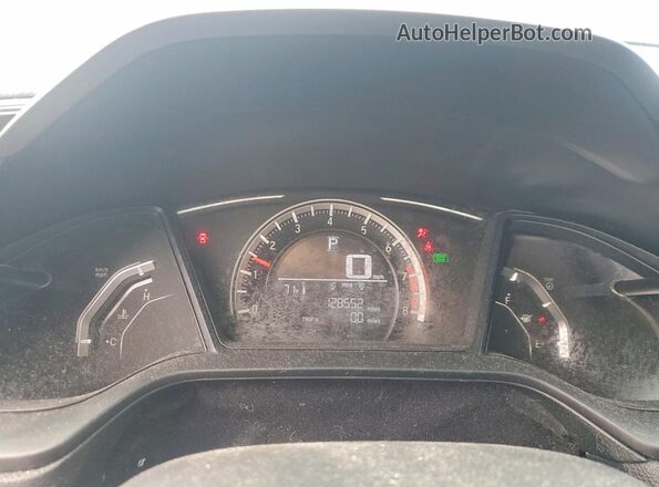 19XFC2F59HE060815 2017 HONDA CIVIC Blue Instrument cluster view