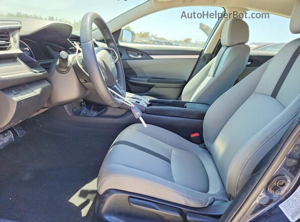19XFC2F59HE075931 2017 HONDA CIVIC Gray Widok wnętrza z przodu