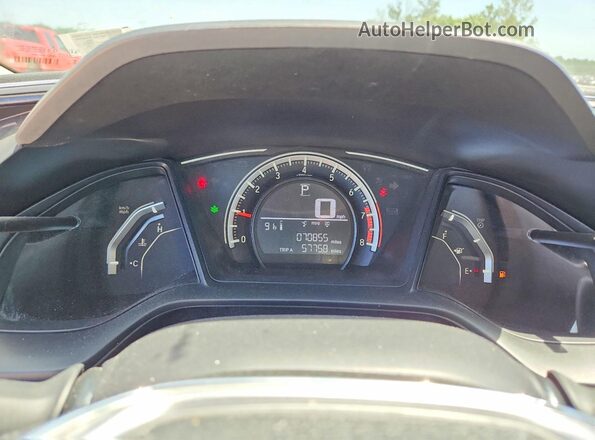 19XFC2F59HE075931 2017 HONDA CIVIC Gray Widok zestawu wskaźników
