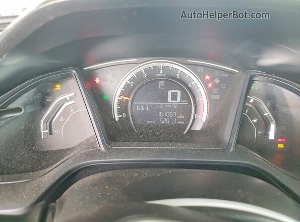 19XFC2F59HE209871 2017 HONDA CIVIC White Widok zestawu wskaźników