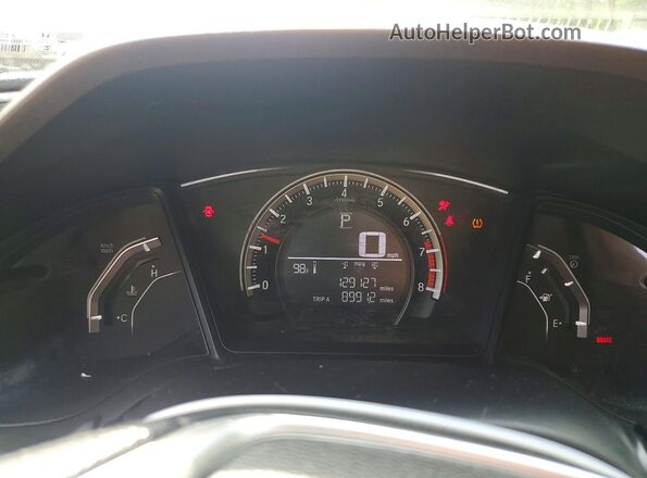 19XFC2F5XGE033329 2016 HONDA CIVIC Black Вид щитка приладів