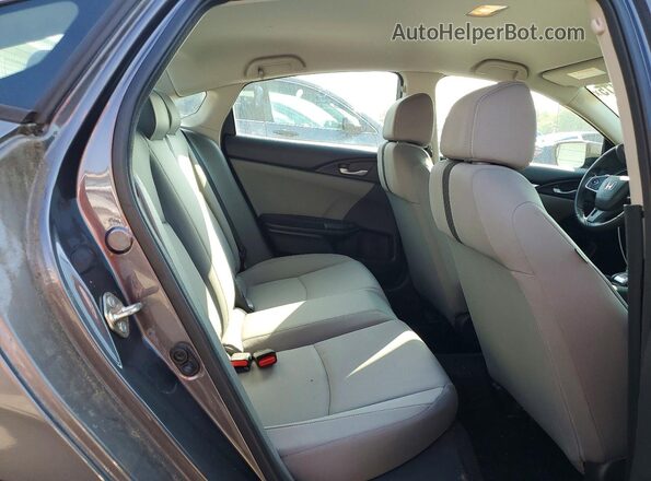 19XFC2F5XGE048722 2016 HONDA CIVIC Gray Вид задніх сидінь