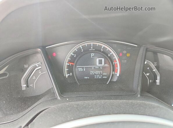 19XFC2F5XGE099587 2016 HONDA CIVIC Silver Vista del cuadro de instrumentos