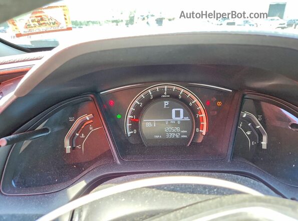 19XFC2F5XGE222434 2016 HONDA CIVIC Blue Instrument cluster view
