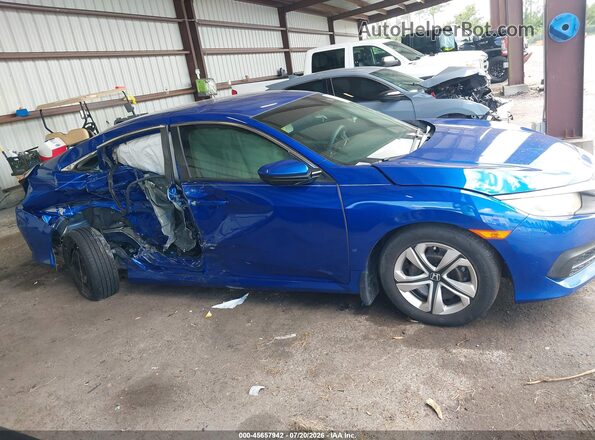 19XFC2F5XHE007492 2017 HONDA CIVIC Blue Rear interior view