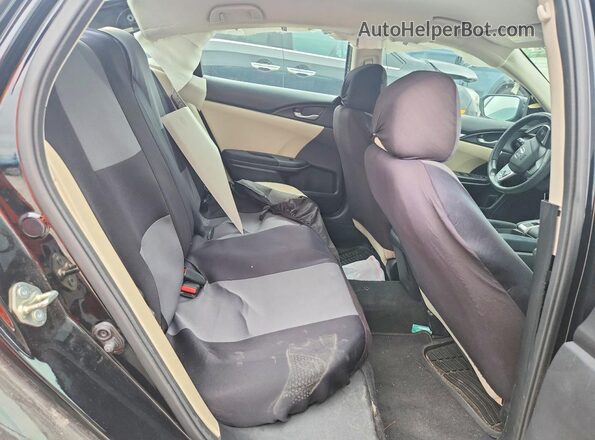 19XFC2F5XHE061195 2017 HONDA CIVIC Black Vista de los asientos traseros