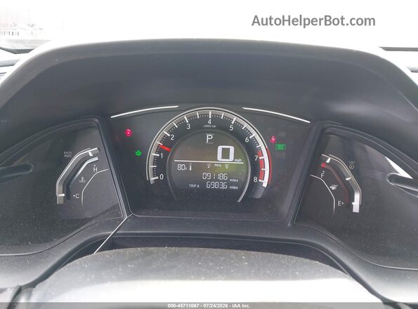 19XFC2F5XHE063707 2017 HONDA CIVIC Black უკანა სავარძლების ხედი