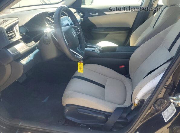 19XFC2F5XHE200080 2017 HONDA CIVIC Black Вид салону спереду