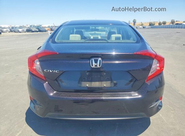 19XFC2F5XHE200080 2017 HONDA CIVIC Black Вид ззаду