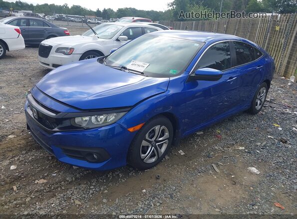 19XFC2F5XJE206029 2018 HONDA CIVIC Синий Передняя левая четверть