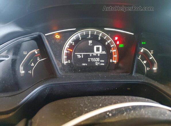 19XFC2F5XJE209478 2018 HONDA CIVIC Белый Вид щитка приборов