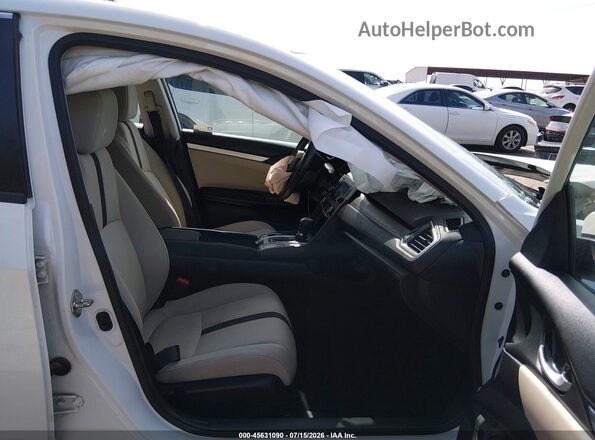 19XFC2F60KE007436 2019 HONDA CIVIC White Սալոնի դիմացի տեսք