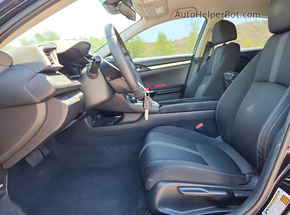 19XFC2F60LE027848 2020 HONDA CIVIC Black Front interior view