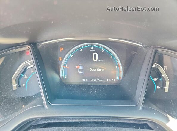 19XFC2F60LE027848 2020 HONDA CIVIC Black Instrument cluster view