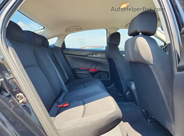 19XFC2F60LE027848 2020 HONDA CIVIC Black Rear seats view