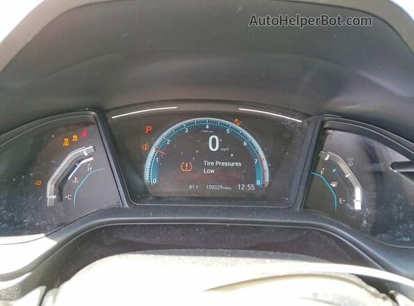 19XFC2F61HE219965 2017 HONDA CIVIC Gray ხელსაწყოთა პანელის ხედი