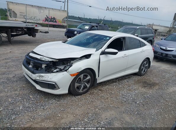 19XFC2F61KE010362 2019 HONDA CIVIC Белый Передняя левая четверть