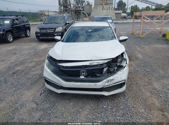 19XFC2F61KE010362 2019 HONDA CIVIC Белый Вид щитка приборов