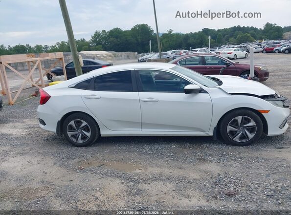 19XFC2F61KE010362 2019 HONDA CIVIC Белый Вид задней части салона