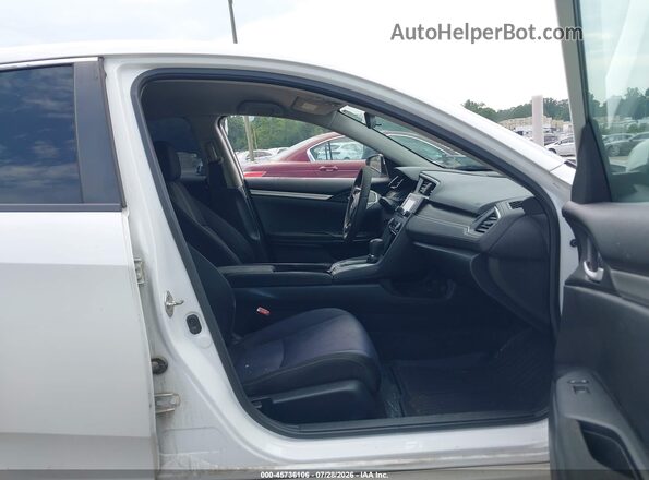 19XFC2F61KE010362 2019 HONDA CIVIC Белый Вид салона спереди