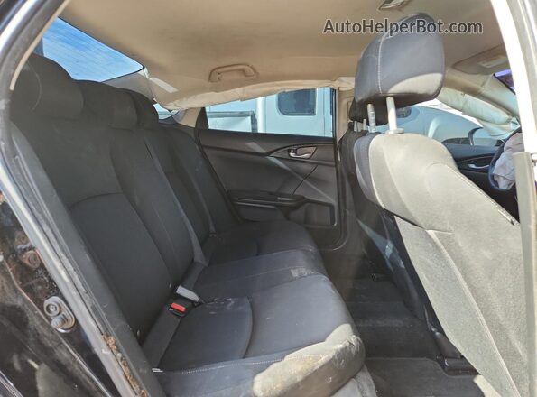 19XFC2F61KE036878 2019 HONDA CIVIC Black უკანა სავარძლების ხედი