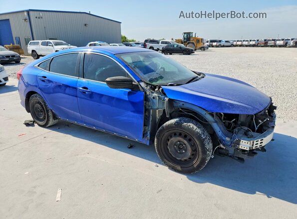 19XFC2F61KE041286 2019 HONDA CIVIC Blue Delantero derecho