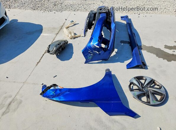 19XFC2F61KE041286 2019 HONDA CIVIC Blue Vista del compartimento del motor