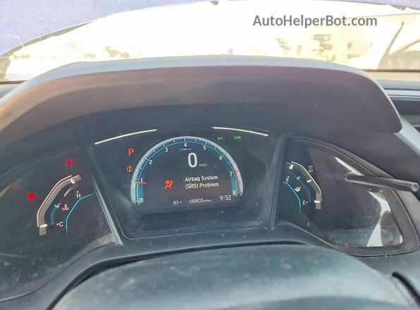 19XFC2F61KE041286 2019 HONDA CIVIC Blue Vista del cuadro de instrumentos