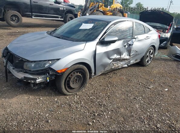 19XFC2F61KE046679 2019 HONDA CIVIC Silver Front view