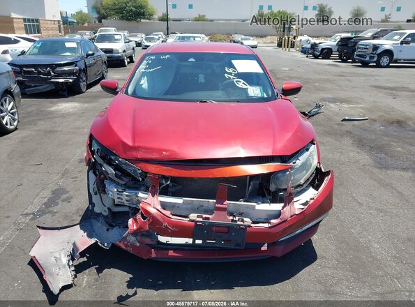 19XFC2F61KE211999 2019 HONDA CIVIC Orange Սալոնի հետևի տեսք