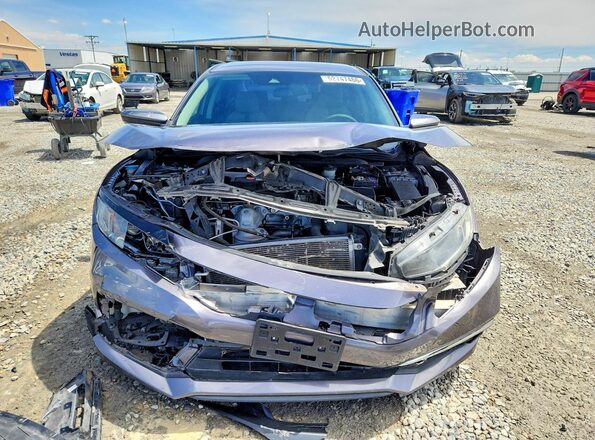 19XFC2F61LE000240 2020 HONDA CIVIC Gray Front view