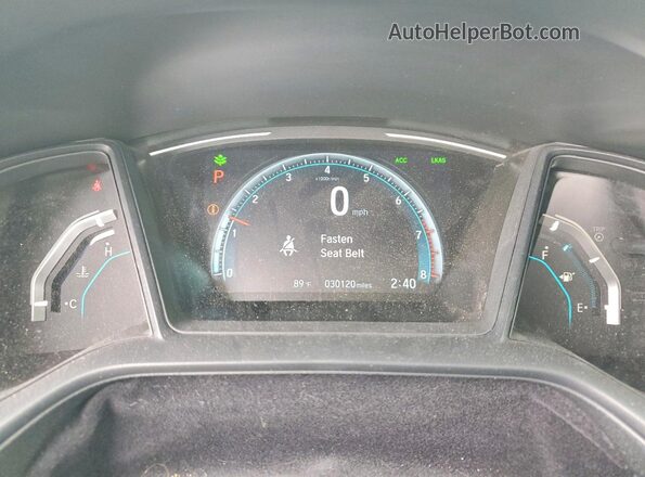 19XFC2F61LE006894 2020 HONDA CIVIC White Вид щитка приладів