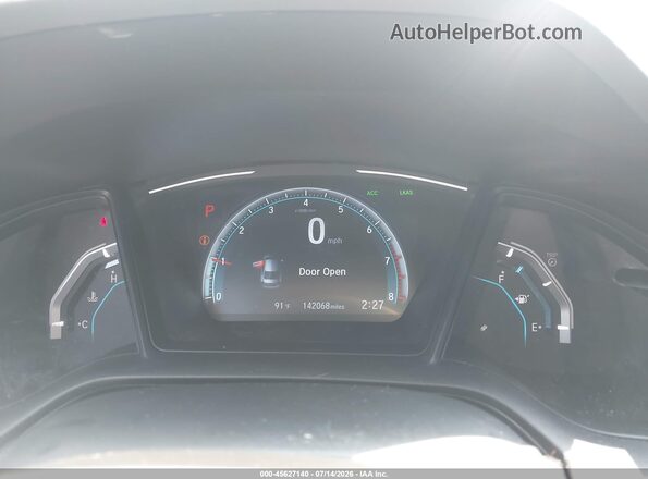 19XFC2F62KE024819 2019 HONDA CIVIC Белый Вид задних сидений
