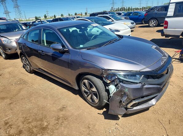 19XFC2F62KE029938 2019 HONDA CIVIC Gray Delantero derecho