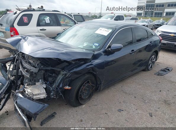 19XFC2F62KE036372 2019 HONDA CIVIC Blue წინა მარცხენა ხედი სამი მეოთხედიდან