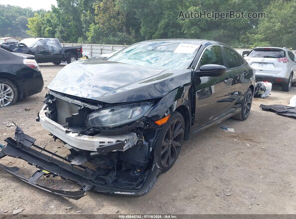 19XFC2F62LE014406 2020 HONDA CIVIC Черный Передняя левая четверть