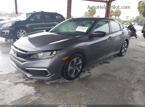 19XFC2F63KE018740 2019 HONDA CIVIC Gray Vista tres cuartos delantera izquierda