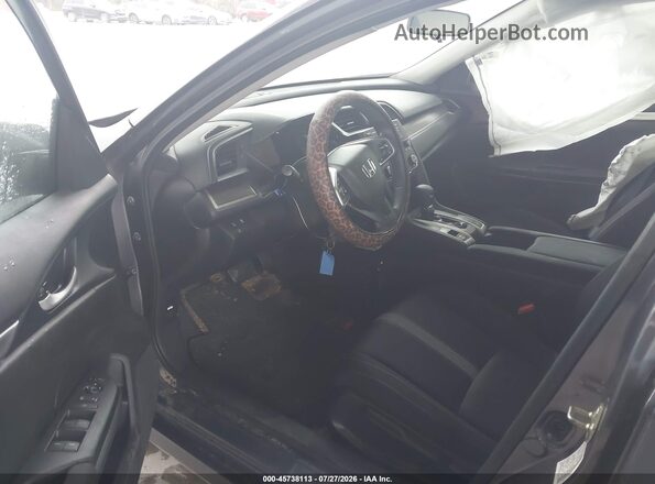 19XFC2F63KE018740 2019 HONDA CIVIC Gray Vista interior delantera